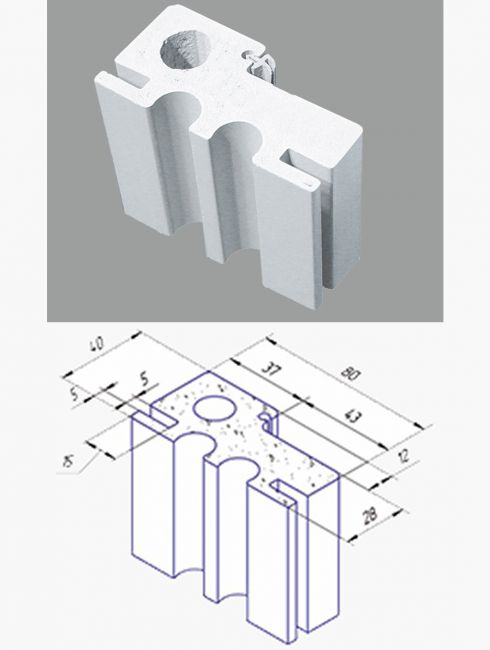 Телескопическая дверная коробка 80 мм