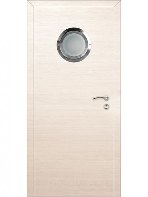 Межкомнатная дверь Капель Eco телескопическая экошпон с иллюминатором