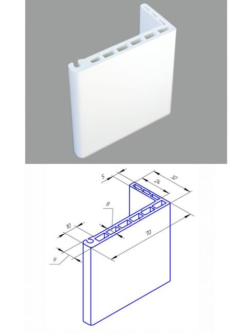 Телескопический наличник L32