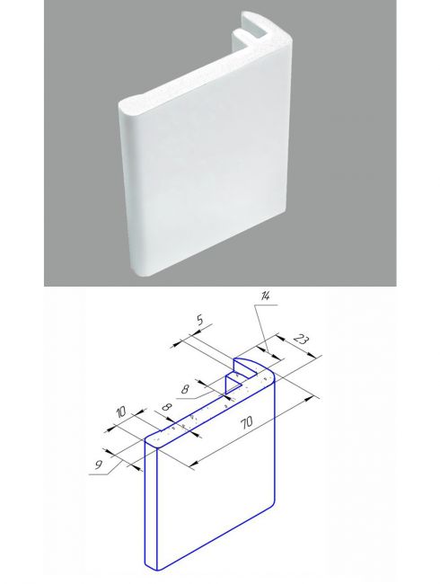 Телескопический F наличник
